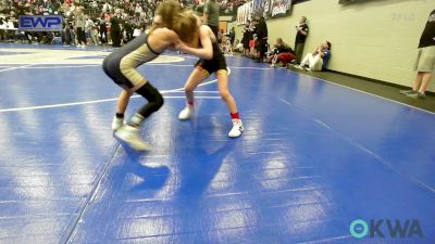 47 lbs Rr Rnd 3 - Preslie Dickerson, Blue Devil Wrestling vs Tinley Jones, Kingfisher YellowJackets