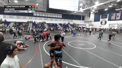190 lbs Cons. Semi - Lewis Fofanah-Afkar, Poway Wrestling vs Rex Topete, South Hills High School