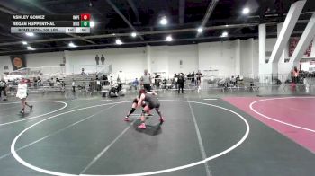 109 lbs 2nd Place - Ashley Gomez, Imperial Tigers vs Regan Huppenthal, Brighton WC