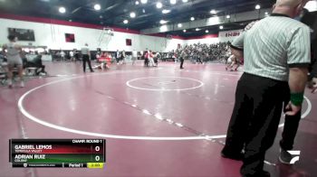 150 lbs Champ. Round 1 - Gabriel Lemos, Temecula Valley vs Adrian Ruiz, Colony