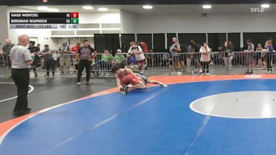 175 lbs Round Of 16 - Gage Wentzel, PA vs Brennan Warwick, OH