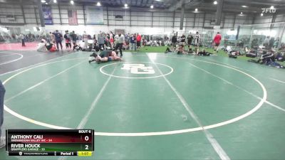 285 lbs Round 3 (4 Team) - Anthony Cali, SHENANDOAH VALLEY WC vs River Houck, GRAPPLERS GARAGE
