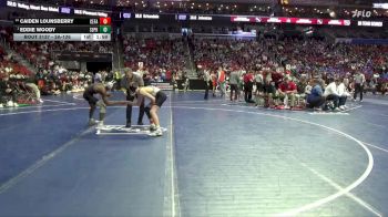 3A-126 lbs Champ. Round 2 - Eddie Woody, Southeast Polk vs Caiden Lounsberry, Cedar Falls