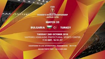 BUL vs TUR | 2018 FIVB Womens World Championships