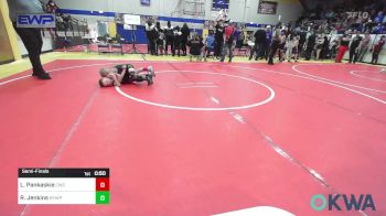 45 lbs Semifinal - Lane Pankaskie, Claremore Wrestling Club vs Rhett Jenkins, Beggs Youth Wrestling Program