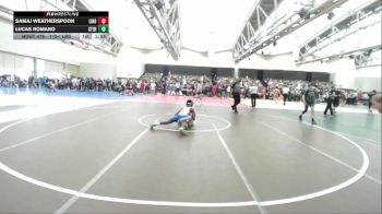 110-I lbs Round Of 32 - Samaj Weatherspoon, Linden Street Wrestling Club vs Lucas Romano, Sterling