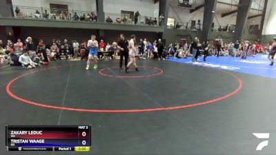 165 lbs Cons. Round 1 - Zakary LeDuc, WA vs Tristan Waage, OR