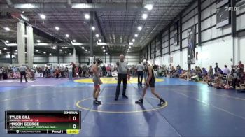 100 lbs Semis (4 Team) - Mason George, SHENANDOAH VALLEY WRESTLING CLUB vs Tyler Gill, HANOVER HAWKEYE