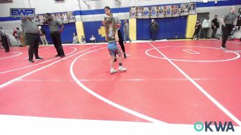 54-58 lbs Rr Rnd 1 - Nevalee Petty, Skiatook Youth Wrestling vs Jolene Chuculate, Tulsa Blue T Panthers