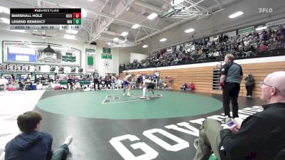 190 lbs Quarterfinals (8 Team) - Marshall Holz, Kingsbury County vs Legend Benedict, Winner