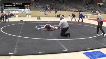 132 lbs 1st Place Match - Talynn Clark, Ohio County vs Sophie Anderson, Walton-Verona