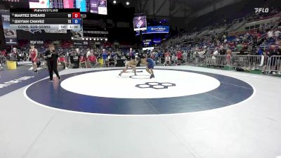 120 lbs Cons. Sub-semis - Martez Sheard, WI vs Izayiah Chavez, TX