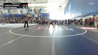 110 lbs Champ. Round 1 - Anabella Ackerman, Lawrence vs Alexis Haeusler, Manhattan