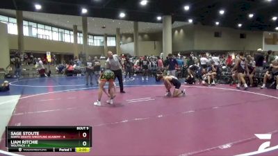 120 lbs Round 3 (6 Team) - Liam Ritchie, Wolfpack vs Sage Stoute, North Desoto Wrestling Academy