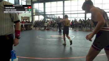 120 lbs Quarterfinal - Wyatt Wilson, McDominate Training Center vs Evan Miller, Mount Vernon Wrestling Club