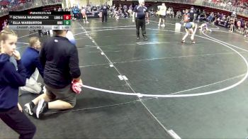 101 lbs Champ. Round 2 - Ella Warburton, Minden Wrestling Club vs Octavia Wunderlich, Lincoln Squires Wrestling Club - Girls
