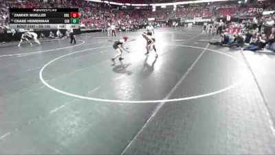 D3-106 lbs Cons. Semi - Zander Mueller, Brillion vs Chase Heimerman, Cedar Grove-Belgium