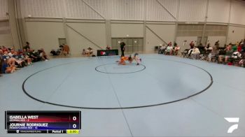 112 lbs Placement Matches (16 Team) - Isabella West, Georgia Red vs Journie Rodriguez, Pennsylvania Red