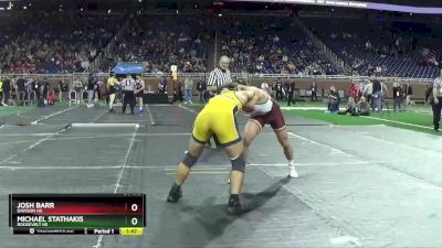 D1-175 lbs Semifinal - Josh Barr, Davison HS vs Michael Stathakis, Roosevelt HS