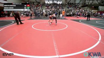 80 lbs Consi Of 8 #2 - Brevyn Brooks, SEO Wrestling Club vs Mikah Amani, HURRICANE WRESTLING ACADEMY