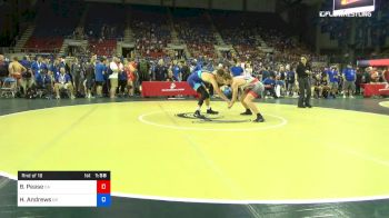 182 lbs Rnd Of 16 - Braden Pease, California vs Harley Andrews, Oklahoma