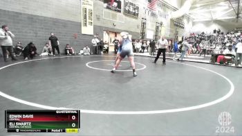 250 lbs Quarterfinal - Edwin Davis, Central vs Eli Swartz, Central Catholic