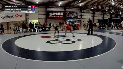 61 kg Cons. Round 5 - Teagan Block, Wolves Wrestling Club vs Christian Guzman, Cardinal WC
