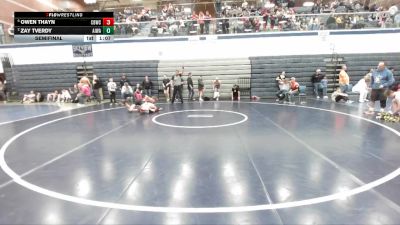 132 lbs Semifinal - Owen Thayn, Challis Blackheart Wrestling Club vs Zay Tverdy, All In Wrestling Academy