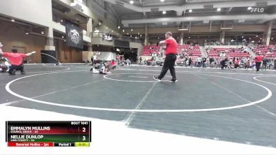 80 lbs Cons. Round 3 - Nellie Dunlop, Linn County vs Emmalyn Mullins, Council Grove