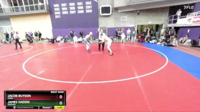 88-100 lbs Quarterfinal - James Haddix, Indiana vs Jacob Butson, Iowa