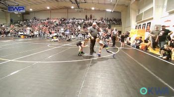 55 lbs Quarterfinal - Avlyn Copeland, Springdale Youth Wrestling vs Hudson Haynes, Sperry Wrestling Club