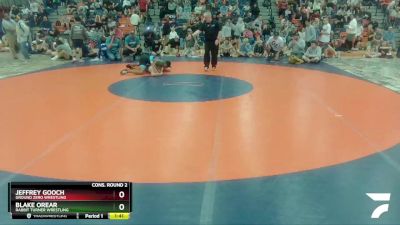 160 lbs Cons. Round 2 - Jeffrey Gooch, Ground Zero Wrestling vs Blake ORear, Rabbit Turner Wrestling