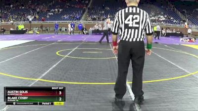 D3-144 lbs Semifinal - Blake Cosby, Dundee HS vs Austin Solis, Gladstone HS