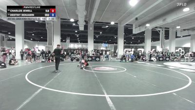 Senior Women Freestyle FS - 68 lbs Cons. Round 1 - Charlize Jewell, Team Jesus vs Destiny Benjamin, Colorado