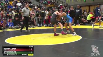 100 lbs Semifinal - Camm Colgate, Run To Danger Eastside vs Johnny Lopez, Red Wave Wrestling