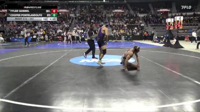 157 lbs Semifinal - Cooper Pontelandolfo, NYU vs Tyler Goebel, Wis.-La Crosse