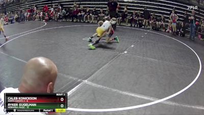 70 lbs Quarterfinals (8 Team) - Ryker Gugelman, Nebraska Maize vs Caleb Konickson, North Dakota 2