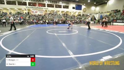 57 lbs Consi Of 8 #2 - Tristen Skaggs, Lewis Academy vs Alaina Searle, Illinois Valley Youth Wrestling