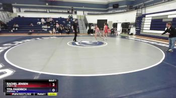 140 lbs Round 1 (4 Team) - Rachel Jensen, Utah 1 vs Tita Fandrich, Montana