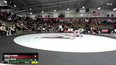 141 lbs Cons. Round 6 - Isham Peace, Lander vs Brock Durbin, Ashland