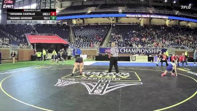 Girls-105 lbs Quarterfinal - Tatianna Castillo, Lowell Hs Girls vs Gianna Hoskins, Yale Hs Girls