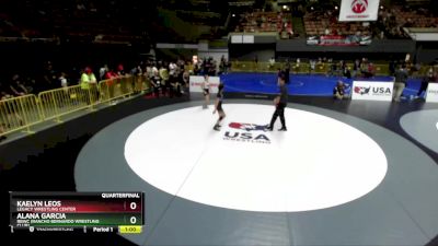 87 lbs Quarterfinal - Kaelyn Leos, Legacy Wrestling Center vs Alana Garcia, RBWC (Rancho Bernardo Wrestling Club)