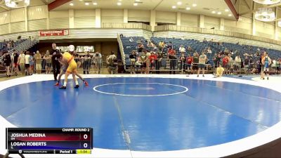 120 lbs Champ. Round 2 - Joshua Medina, OH vs Logan Roberts, IL