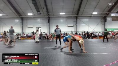 126 lbs Semifinal - Swayze Martin, Alpha Elite vs Jasper Croom, Grappling House WC