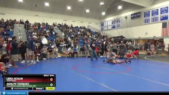 121 lbs Quarterfinal - Ashlyn Vasquez, Fullerton Union High School Wr vs Lidia Acalin, Team Faith