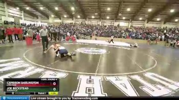 144 lbs Cons. Round 4 - Cameron Darlington, Lone Peak vs Joe Beckstead, Bonneville