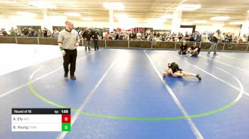 68 lbs Round Of 16 - Ashley Ely, Agoge Wrestling Club vs Benjamin Young, Top Flight Wrestling Academy