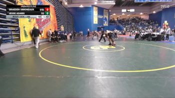 190 lbs Champ. Round 3 - Jesse Adams, Parkersburg South vs Braeden Simoneaux, NY Military Academy