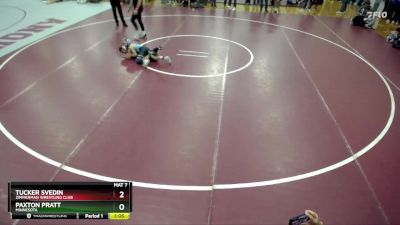 68 lbs Round 2 - Tucker Svedin, Zimmerman Wrestling Club vs Paxton Pratt, Minnesota