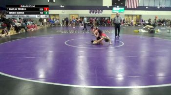 110 lbs Cons. Round 2 - Marie Burns, Prairie, Cedar Rapids vs Amelia Terrill, Iowa City High
